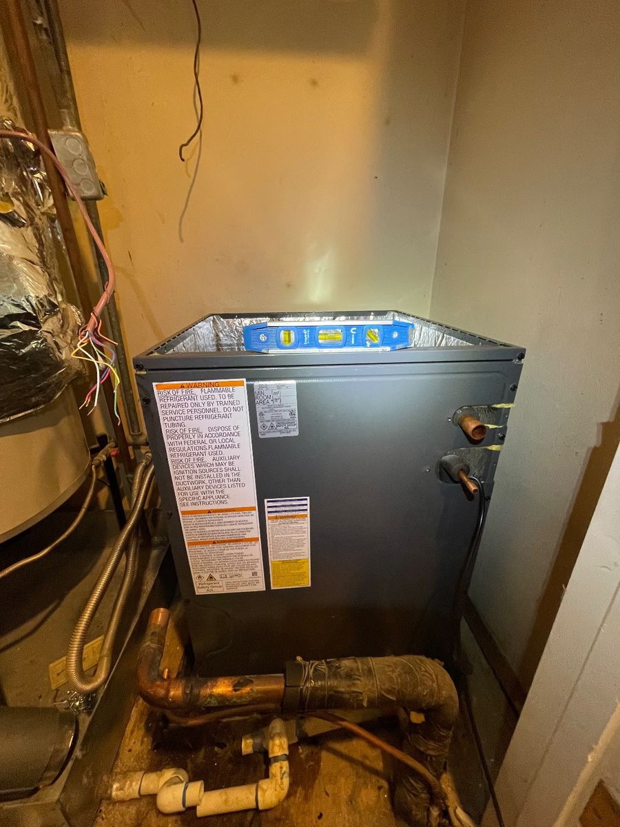 Westlake HVAC indoor equipment install in progress
